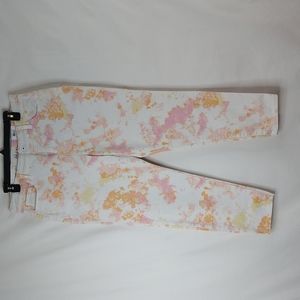 Style & Co Yellow | Pink Skinny Ankle Jeans Size: 14P